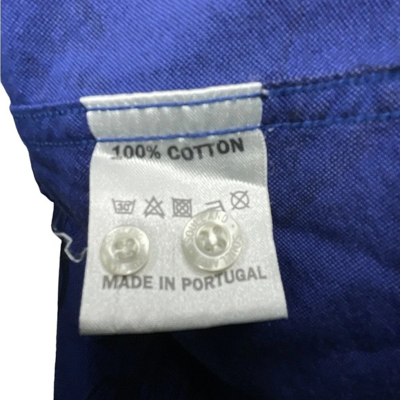 Soulland Button Shirt Baseball Theme Mens Size Large Blue Black Modern Designer - Picture 8 of 10